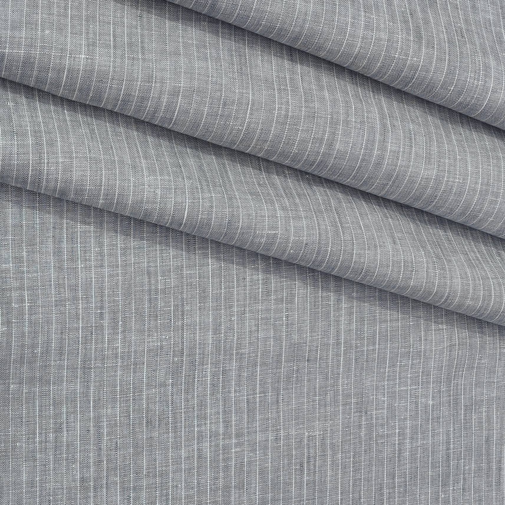 Shirt Fabric Donear 100% Premium Linen 60Lea Lining Colour Grey